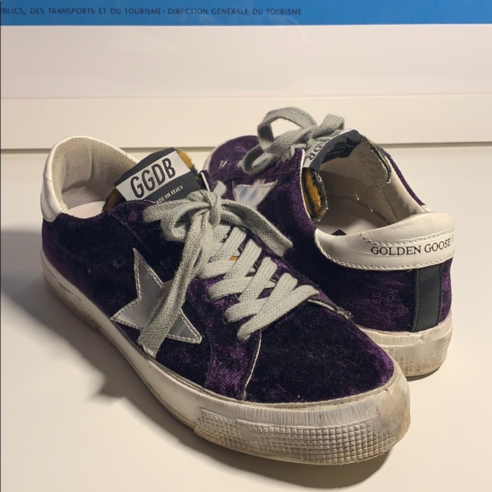 Purple Velvet Golden Goose